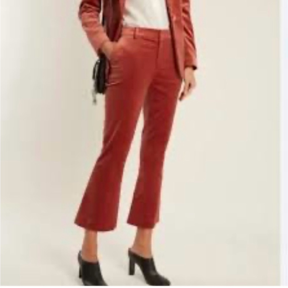 Frame Le Crop Spice Velvet Trousers Size 4